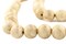 The Bead Chest Naga Conch Shell Beads - Full Strand of Genuine Natural Ocean Seashell Beads from Nepal (Round 20mm, Vintage)